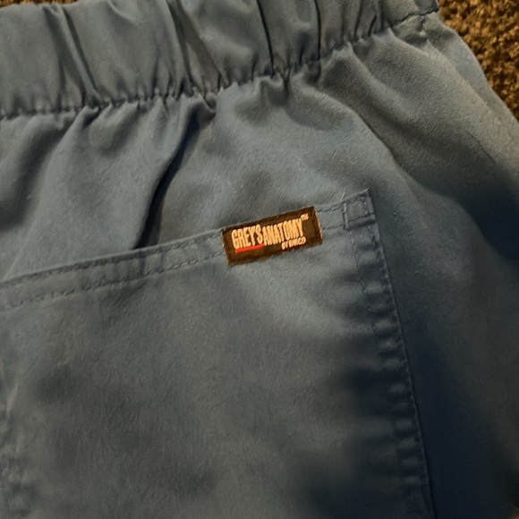 Two Greys Anatomy 5-Pocket Drawstring Scrub Pants Royal Blue Medium - Picture 2 of 3